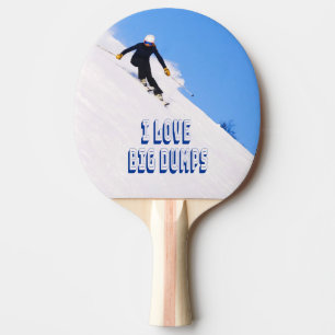 I Kärlek Big Dumps Snö Ski Downhill Pingisracket