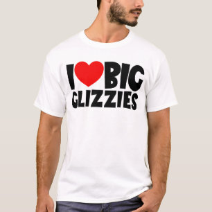 I Kärlek Big Glizzies Hotdog 4:e juli Glizzies T Shirt