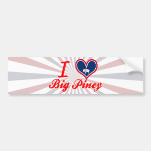 I Kärlek Big Piney, Wyoming Bildekal