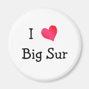 I Kärlek Big Sur Magnet