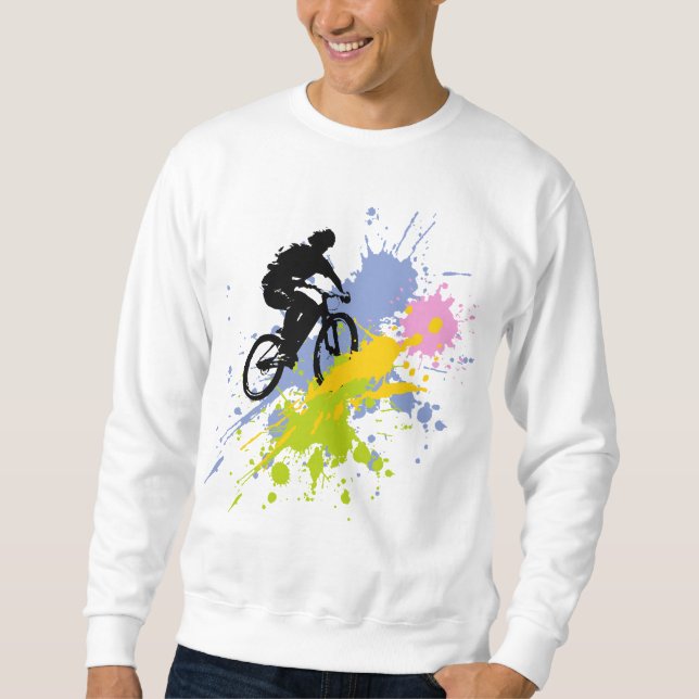 I Kärlek Biking Sweatshirt (Framsida)