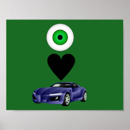 I kärlek-bilens poster