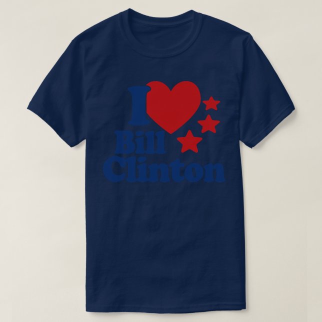 I Kärlek Bill Clinton T Shirt (Design framsida)