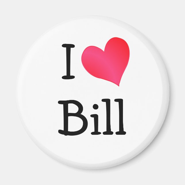 I Kärlek Bill Magnet (Framsidan)