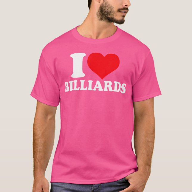 I Kärlek Billiards... T Shirt (Framsida)