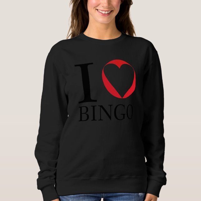 I Kärlek Bingo Funny Bingo Funny Bingo T Shirt (Framsida)
