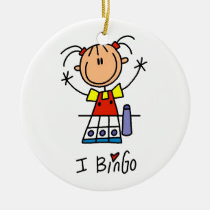I Kärlek Bingo Julgransprydnad Keramik