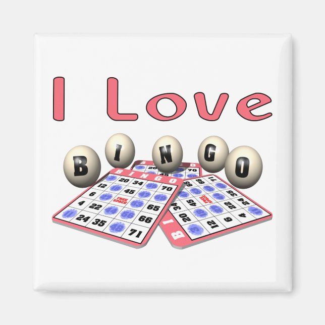 I Kärlek Bingo Magnet (Framsidan)
