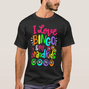I Kärlek Bingo och Barnbarn Bingo Player Women T Shirt