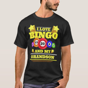 I Kärlek Bingo och min morson Casino Gambling Lott T Shirt