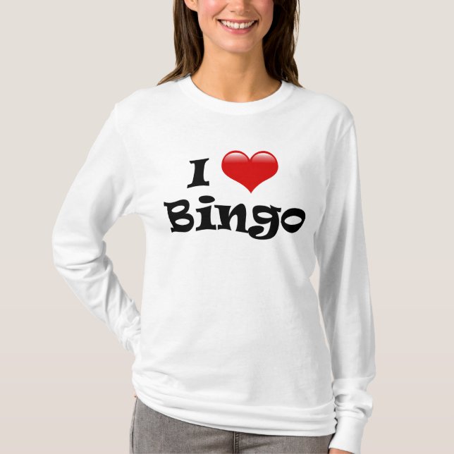 I Kärlek Bingo Tee (Framsida)