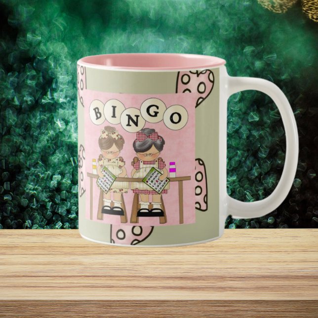I Kärlek Bingo Två-Tonad Mugg (Skapare uppladdad)