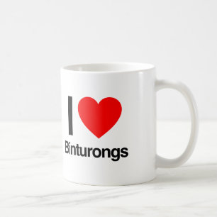 i kärlek binturongs kaffemugg