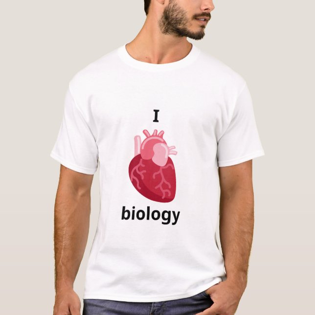 I kärlek biologi t shirt (Framsida)