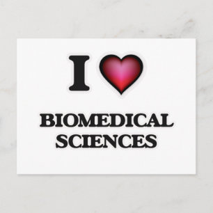 I Kärlek biomedicinsk vetenskap Vykort