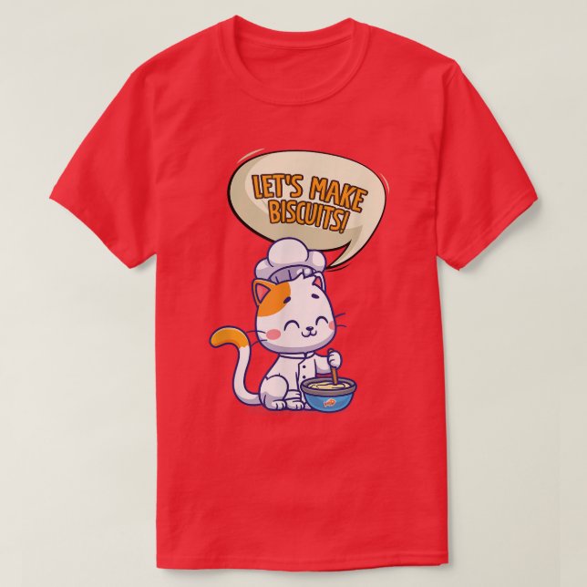 I Kärlek Biscuits Baking Biscuits 1960 T Shirt (Design framsida)