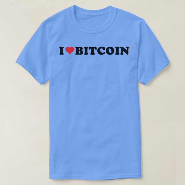 I Kärlek Bitcoin  T Shirt (Design framsida)