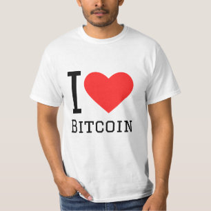 I kärlek bitcoin t shirt