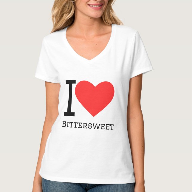 I kärlek bittersöt t shirt (Framsida)