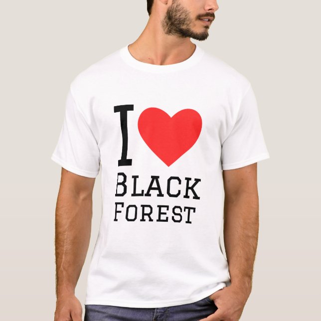 I kärlek Black Forest T Shirt (Framsida)