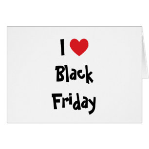 I Kärlek Black Fredag Hälsningskort