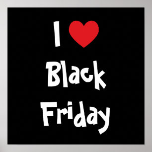 I Kärlek Black Fredag Poster