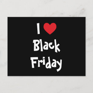 I Kärlek Black Fredag Vykort