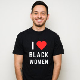 I KÄRLEK BLACK WOMEN T SHIRT