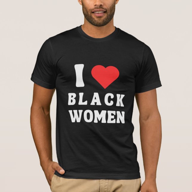 I KÄRLEK BLACK WOMEN T SHIRT (Framsida)