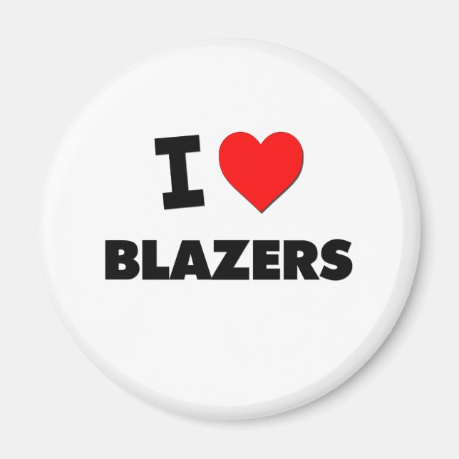 I Kärlek Blazers Magnet (Framsidan)