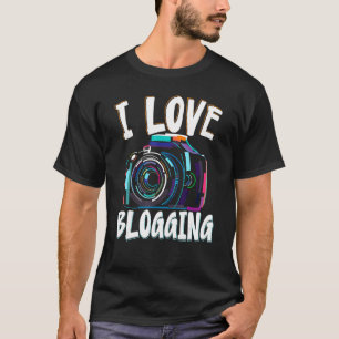 I Kärlek Blogging Social Media Innehåll Creator Vl T Shirt