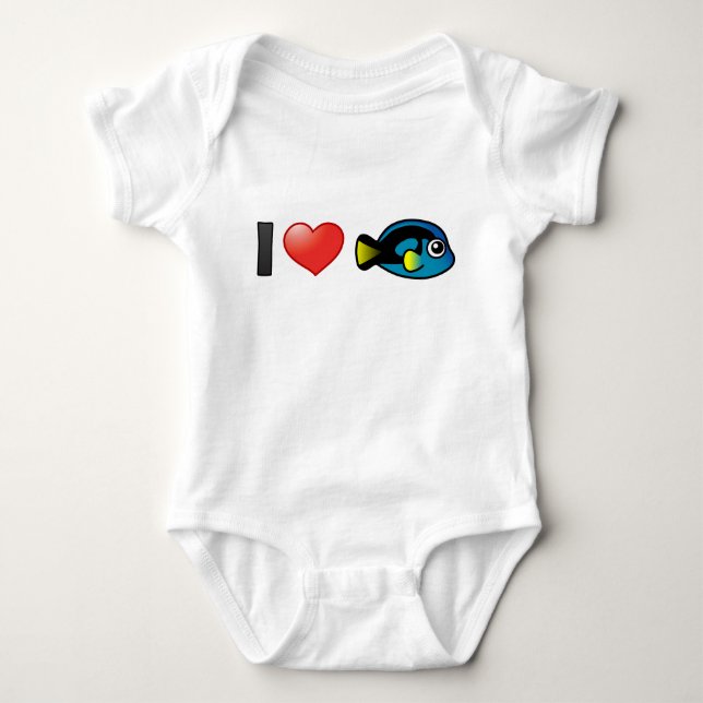 I Kärlek Blue Tang T-shirt (Framsida)