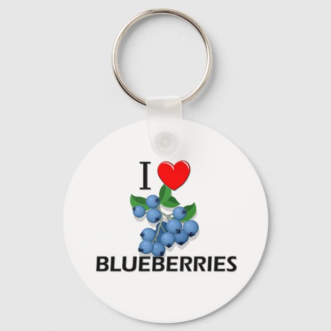 I Kärlek Bluebär Nyckelring (Framsida)