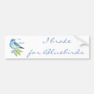 I kärlek Bluebirds, fågelinsamling Bildekal