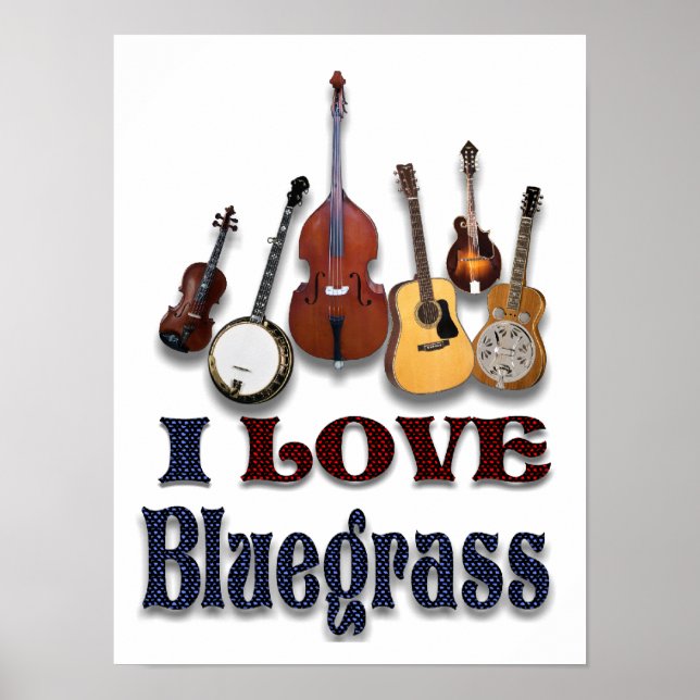 I KÄRLEK BLUEGRASS - POSTER (Framsidan)
