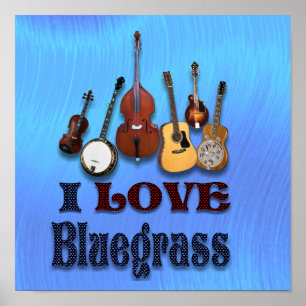 I KÄRLEK BLUEGRASS - POSTER