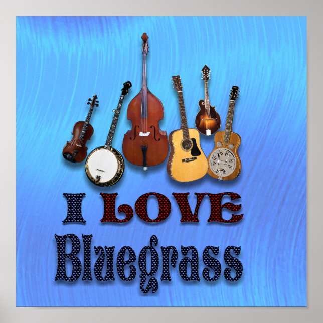 I KÄRLEK BLUEGRASS - POSTER (Framsidan)