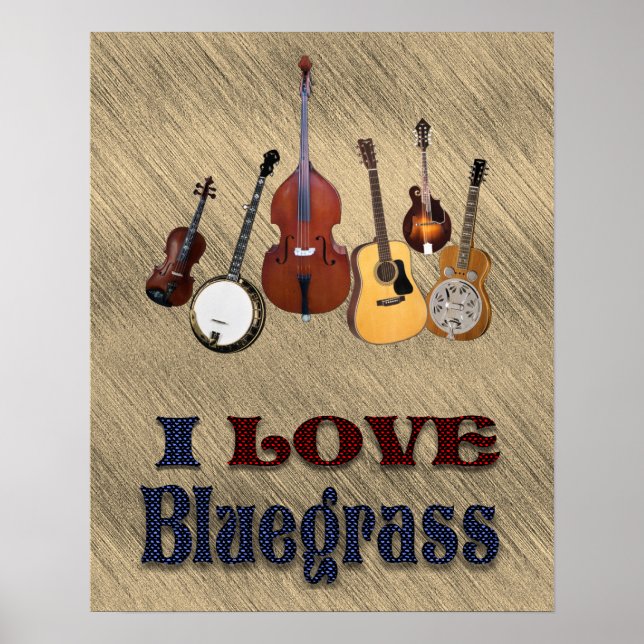 I KÄRLEK BLUEGRASS* POSTER (Framsidan)