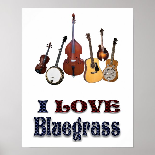 I KÄRLEK BLUEGRASS* POSTER (Framsidan)