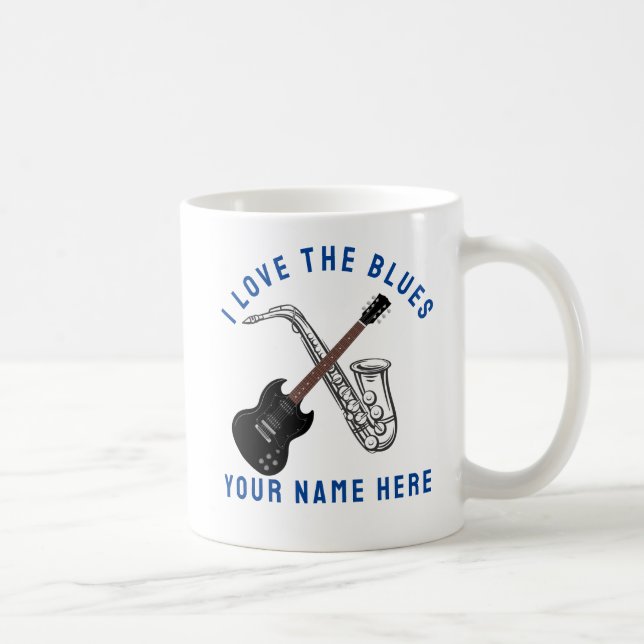 I kärlek blues kaffemugg (Höger)