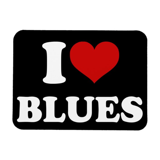I Kärlek Blues Magnet (Horisontell)