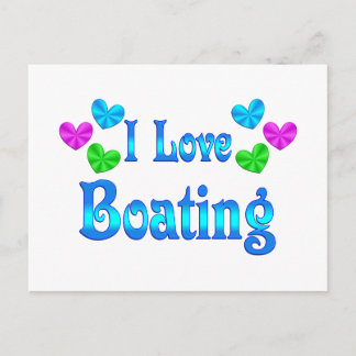 I Kärlek Boating Vykort