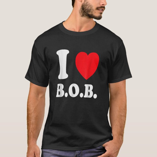 I Kärlek BOB Battery Operated Boykompis T T Shirt (Framsida)
