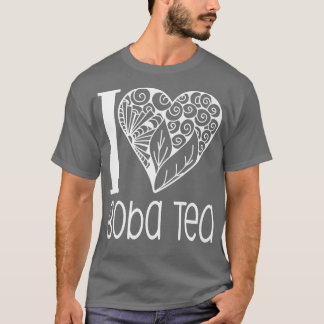 I Kärlek Boba Tea for Bubble Tea Älskare Premium T Shirt