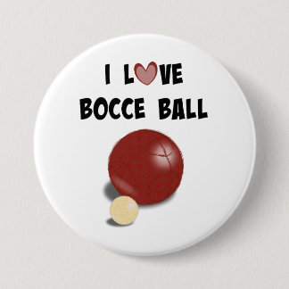 I Kärlek Bocce Boll Knapp