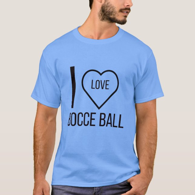 I KÄRLEK BOCCE BOLL T SHIRT (Framsida)