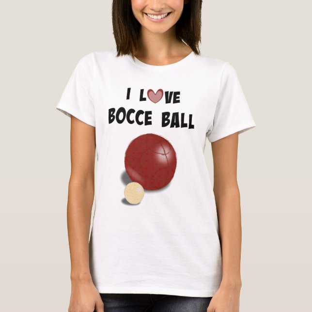 I Kärlek Bocce Boll Tröja (Framsida)