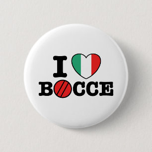 I Kärlek Bocce Knapp