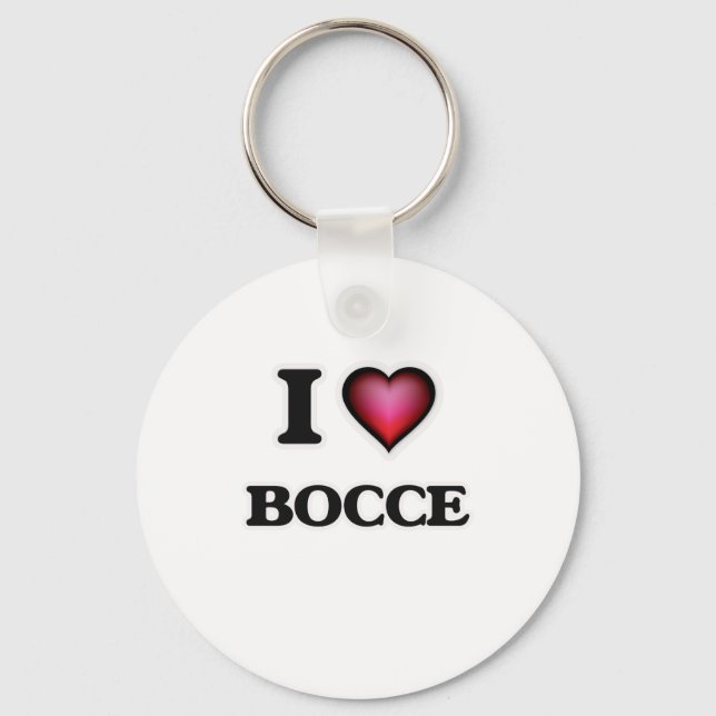 I Kärlek Bocce Nyckelring (Framsida)