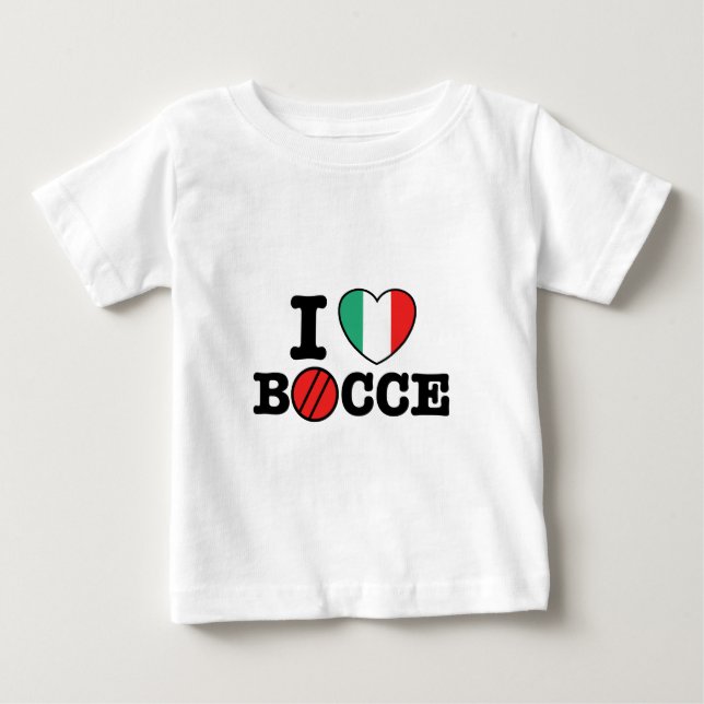 I Kärlek Bocce T-shirt (Framsida)